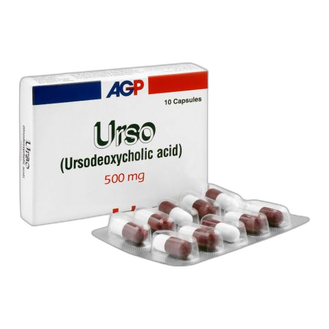 AGP Pharma Urso Capsules, 500mg, 10-Pack