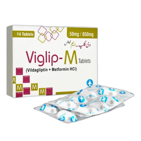 ATCO Laboratories Viglip-M Tablet, 50mg/850mg, 14-Pack
