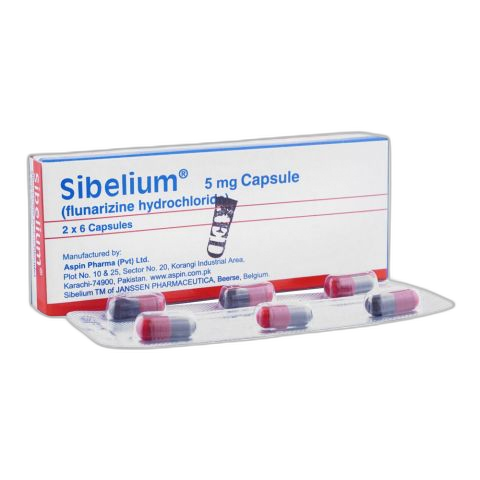 Aspin Pharma Sibelium Capsule, 5mg, 12-Pack