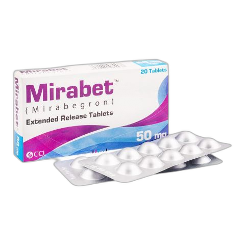 CCL Pharmaceuticals Mirabet Tablet, 50mg, 20-Pack