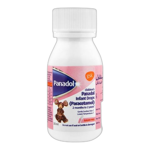 GSK Children's Panadol Infant Drops Sugar-Free, 30ml