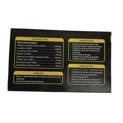 Megasta Tablets Men's Health Supplement for Strength, Stamina & Vitality