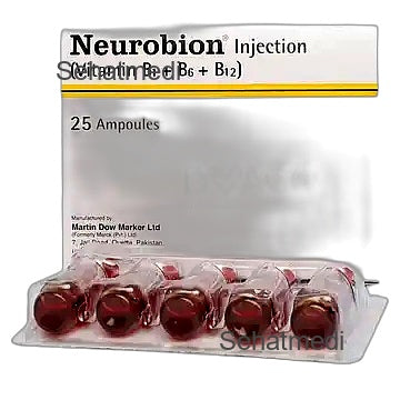 Neurobion Injection 3 Ml (1 Box = 25 Ampoules) SehatMedi Online Pharmacy Neurobion Injection 3 Ml (1 Box = 25 Ampoules) SehatMedi Online Pharmacy