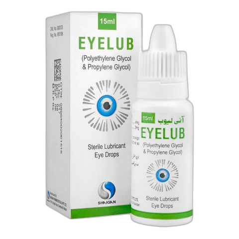 Shaigan Pharmaceuticals Eyelub Sterile Lubricant Eye Drops, 15ml