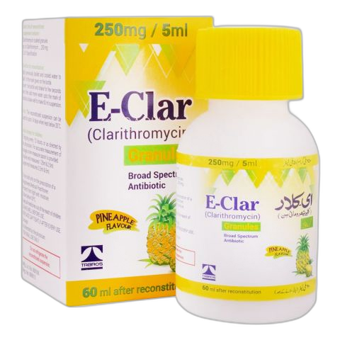 Tabros Pharma E-Clar Granules, 250mg/5ml 60ml