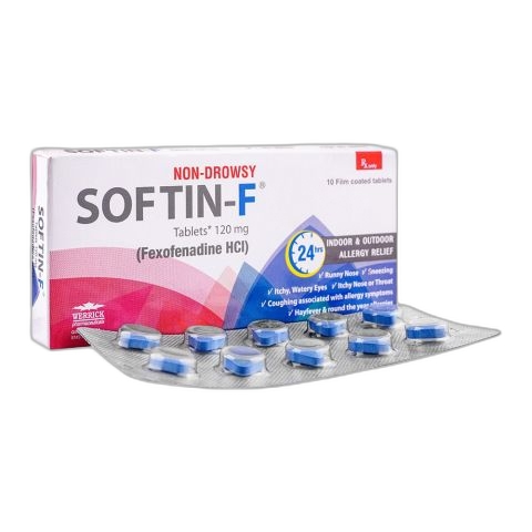 Werrick Pharmaceuticals Softin-F Tablet, 120mg, 10-Pack
