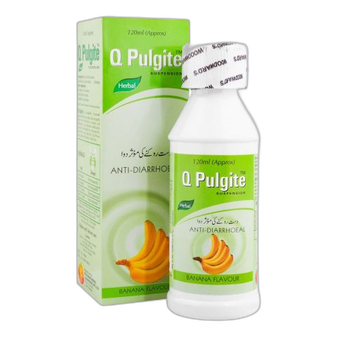 Woodward Herbal Q-Palgite Suspension, Banana Flavour, 120ml