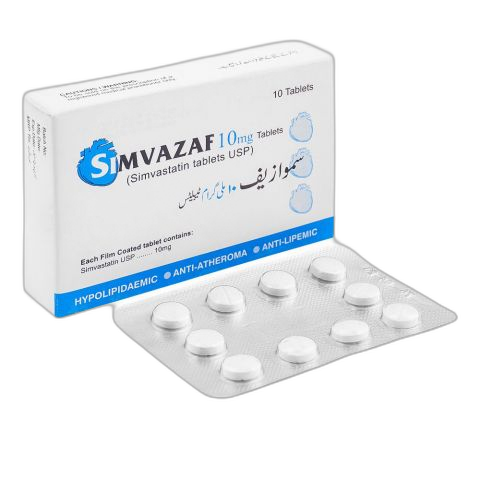 Zafa Pharmaceuticals Simvazaf Tablet, 10mg, 10-Pack
