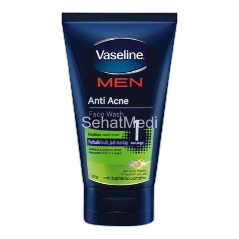 Vaseline Men Anti Acne Face Wash 100gm