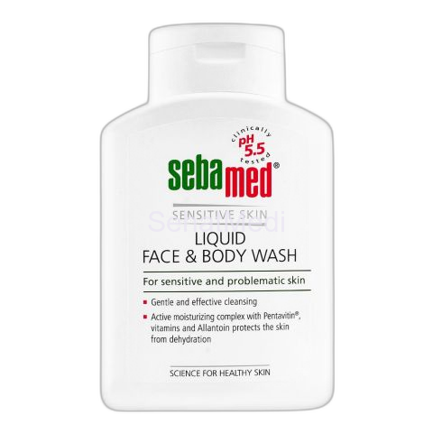 Sebamed Liquid Face & Body Wash, Sensitive Skin, 200ml