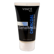 Vince Men Activated Charcoal Lightnix Active Scrub Face Wash, Paraben Free, Removes Blackheads, 120ml