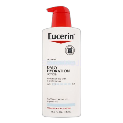 Eucerin Daily Hydration Lotion, Dry Skin, Fragrance Free, 500ml