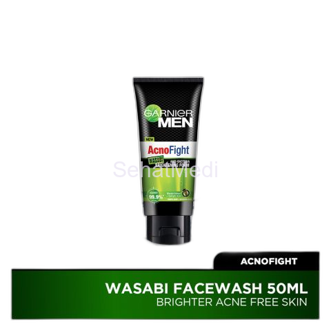 Garnier Men Acno-Fight Wasabi Facewash, 50ml