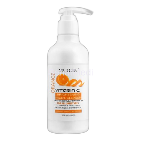 Muicin Orange Vitamin C Brightening Facial Cleanser, For All Skin Types, 250ml