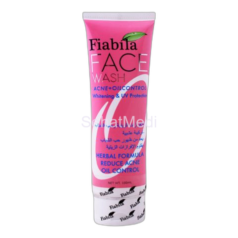 Fiabila Acne + Oil Control Face Wash, Whitening & UV Protection, 100ml