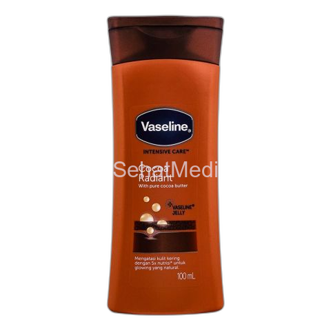 Vaseline Intensive Care Cocoa Radiant Pure Cocoa Butter Body Lotion, 100ml