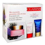 Clarins Paris Essential Care: Beauty Flash Balm 15ml+Multi-Active Day Cream 50ml+Night Cream 15ml, 3-Pack