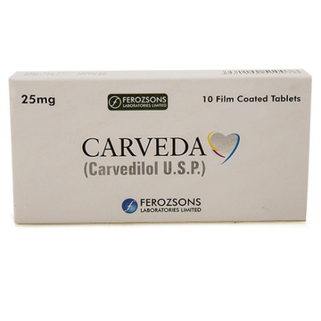 Carveda Tablets 25mg
