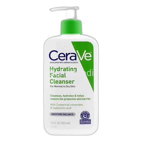 CeraVe Hydrating Facial Cleanser, Normal To Dry Skin, 355ml