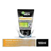 Garnier Power White Face Wash & Shaving Foam 100ml - Grooming Solution for Menâ€™s Skin Needs