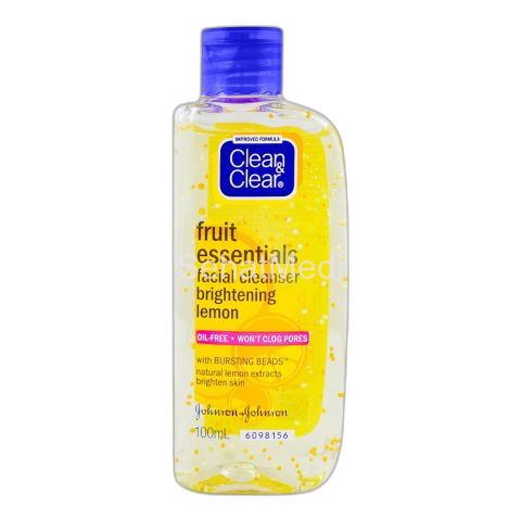 Clean & Clear Fruit Essentials Lemon Facial Wash, 100ml