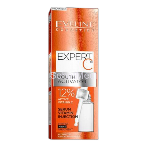 Eveline Expert C Youth Activator Serum Vitamin Injection, Night, 18ml