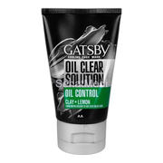 Gatsby Oil Clear Solution Oil Control Clay+Lemon Cooling Face Wash, Oil Control, 100g