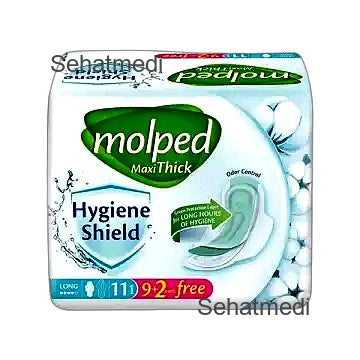 Molped Maxi Thick Hygiene Shield Long 9Pcs