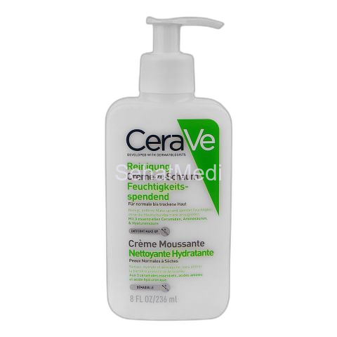 CeraVe Hydrating Cream To Foam Cleanser, For Normal To Dry Skin, 236ml