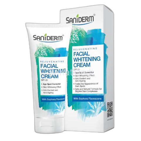 Saniderm Rejuvenating SPF 20 Facial Whitening Cream, With Sophora Flavescens, 50g