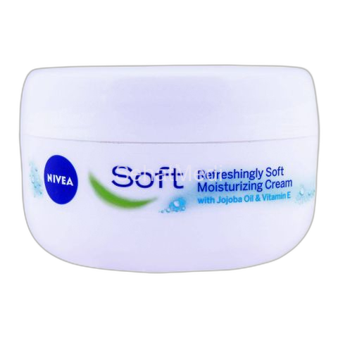 Nivea Soft Refreshingly Soft Moisturizing Cream, Jojoba Oil + Vitamin-E, 200ml