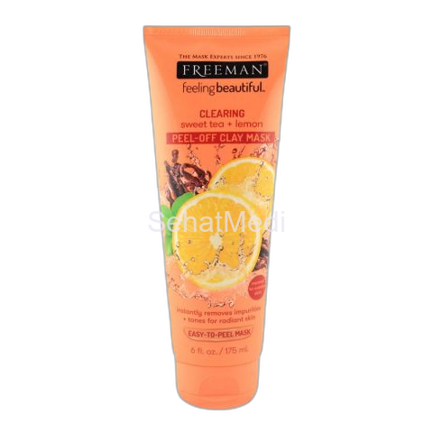 Freeman Sweet Tea + Lemon Peel Away Clay Mask 175ml