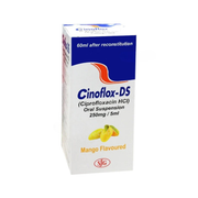 Cinoflox-DS Mango Flavoured 250mg/5ml Syrup 60ml