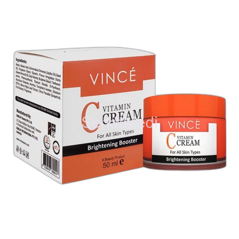 Vince Vitamin C Brightening Booster Cream, For All Skin Types, 50ml