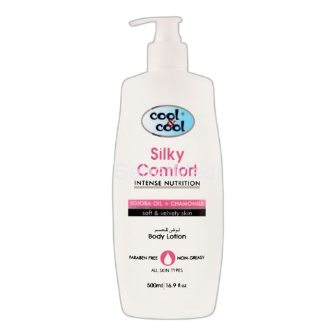 Cool & Cool Intense Nutrition Silky Comfort Jojoba Oil + Chamomile Body Lotion, All Skin Types, 500ml