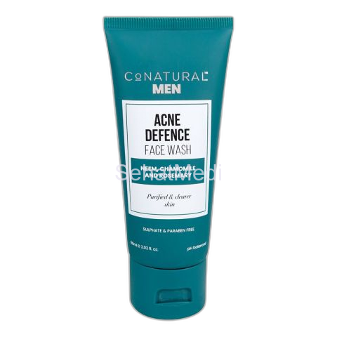 CoNatural Acne Defence Face Wash With Neem, Chamomile And Rosemary, 60ml