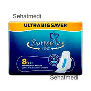 Butterfly Long Ultra Big Saver Sanitary Pads Xxl 8Pcs