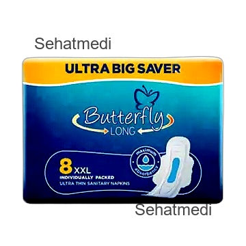 Butterfly Long Ultra Big Saver Sanitary Pads Xxl 8Pcs