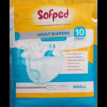 Sofped Adult Diapers Size Small 10Pcs