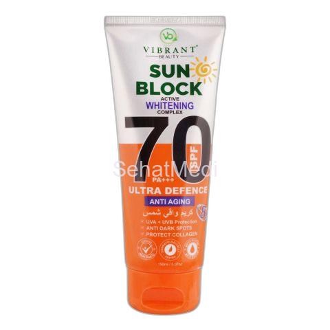 Vibrant Beauty Sun Block Anti Aging Ultra Defence, SPF70, 150ml