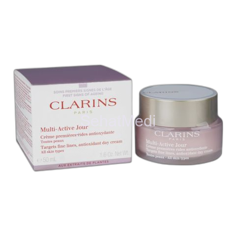 Clarins Paris Multi-Active Jour Anti Oxidant Day Cream, For All Skin Types, 50ml