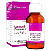 Augmentin DS 312.50mg 312.5mg suspension 90ml