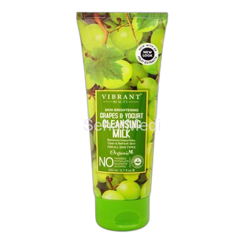 Vibrant Beauty Brightening Grapes & Yogurt Cleansing Milk, For All Skin Types, 200ml