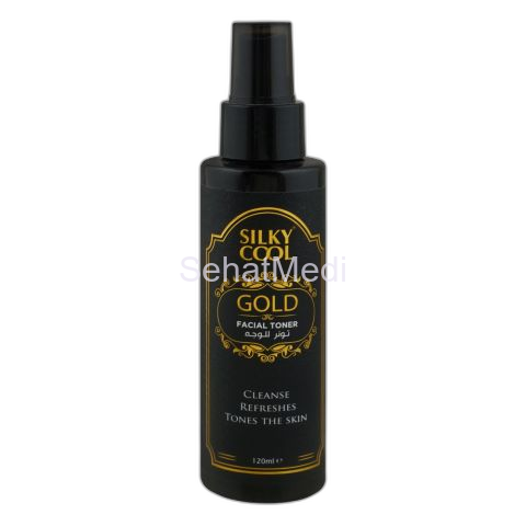 Silky Cool Gold Facial Toner with Salicylic Acid, For Pores & Acne, 120ml