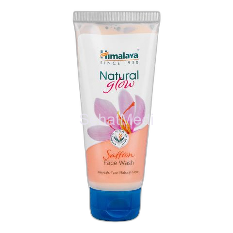 Himalaya Natural Glow Saffron Face Wash, For All Skin Types, Reveals Your Natural Glow, 50ml