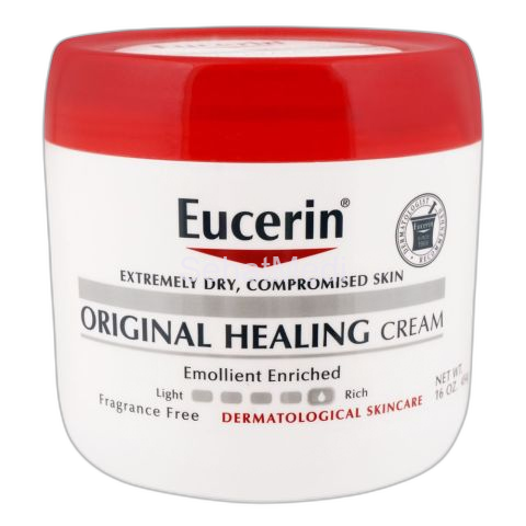 Eucerin Original Healing Skin Cream, Extremely Dry Compromised, Fragrance Free, 454g