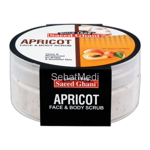 Saeed Ghani Apricot Face & Body Scrub, All Skin Types, 180g