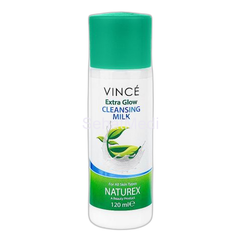 Vince Naturex Extra Glow Cleansing Milk, For All Skin Types, 120ml