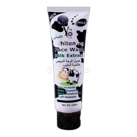 YC Whitening Face Wash, With Milk Extract, 100ml