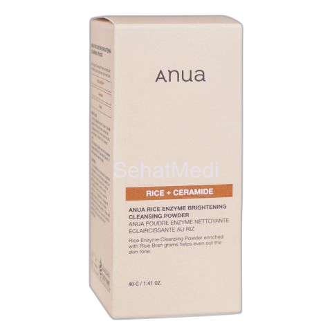 Anua Rice+Ceramide Enzyme Brightening Cleansing Powder, For Dry Skin, 40g